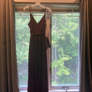 New with tags David’s bridal wine dress - never worn
